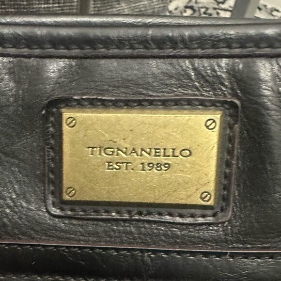 Tignanello Brown Patterned Interior Bag - Picture 6 of 9